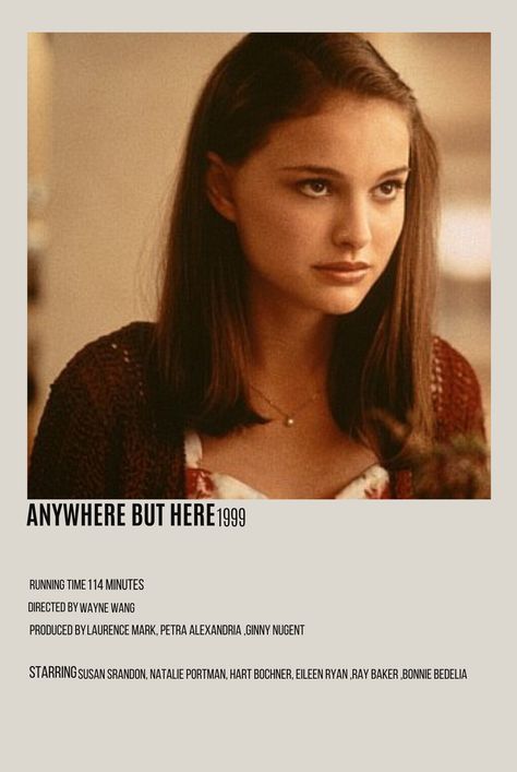 Natalie Portman Movie Posters, Anywhere But Here Movie, Natalie Portman Movies, Dope Movie, Bonnie Bedelia, Anywhere But Here, Series List, Movie Lists, Film Ideas