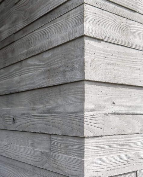 Board Formed Concrete Wall, Cement Sheet, Concrete Homes, Cladding Ideas, Precast Concrete Panels, Board Formed Concrete, Cement Board, Concrete Casting, Stone Wall Cladding