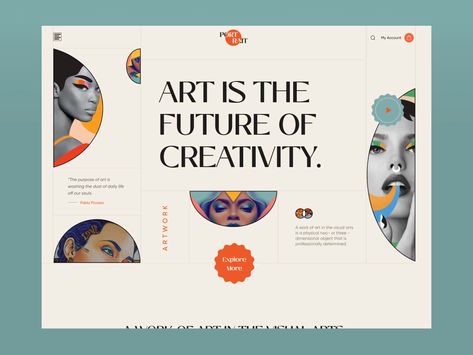 Unique Web Design Layout, 2023 Web Design Trends, Creative Web Design Layout, Editorial Website Design, Best Ux Design, Design Agency Website, Figma Website Design, Vintage Website, Gallery Landing