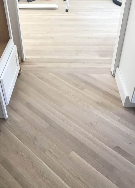 Diagonal Hardwood Floor Installation Diagonal Wood Floor, Diagonal Flooring, Floor Direction, Flooring In Kitchen, Bedroom Tiles, Laminate Flooring In Kitchen, Transitional Flooring, Wide Plank Hardwood Floors, Installing Laminate Flooring