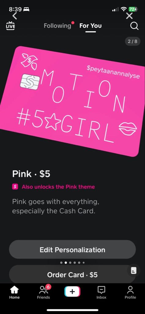 Cute Cash App Card Designs Pink, Cashapp Profile Pics, Cute Cash App Card Design Ideas, Pink Cashapp Card Design, Cashapp Names Ideas Girl, Cashapp Card Design Ideas Black, Cashapp Card Design Ideas Baddie, Cash App Card Design Ideas Baddie, Pink Cash App Card Design Ideas