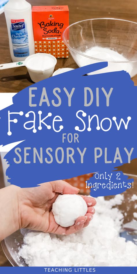 Fake Snow Preschool, Winter Theme Learning Activities, Toddler Art For January, Snow Day Activities For Preschoolers, Footprints In The Snow Activities, Diy Snow Sensory Bin, Snow Activities For Babies, Preschool December Sensory Bin, Sensory Bin Snow