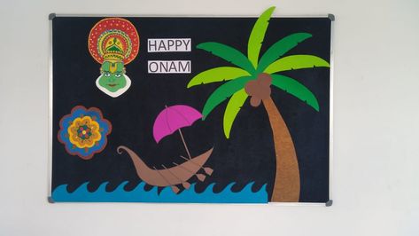 TBPS Onam Bulletin Board Ideas, Onam Board Decoration Ideas, Onam Decoration Ideas For School, Soft Board Decoration, Scenery Drawing For Kids, Room Activities, Vegetable Coloring Pages, School Board Decoration, Scenery Drawing