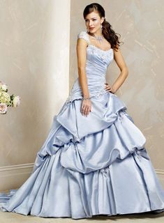 Baby Blue Wedding Dresses, Light Blue Wedding Dress, Blue Wedding Gowns, Baby Blue Weddings, Blue Wedding Dress, Taffeta Wedding Dress, Wedding Dresses Taffeta, Blue Ball Gowns, Light Blue Wedding