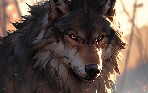 Wolf Companion Art, Wolf Growling, Wolf Art Drawing, White Wolf Red Eyes Art, Huge Wolf Art, Wolf Pup Art, Large Wolf Fantasy Art, Wolf Warriors, Wolf Husky