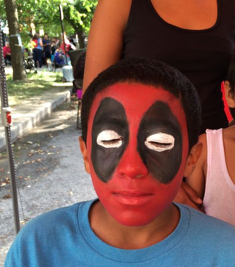 Deadpool Face Paint Deadpool Face Paint, Deadpool Makeup, Deadpool Face, Face Painting Designs, Paint Designs, Halloween Ideas, Body Painting, Face Painting, Painting Ideas