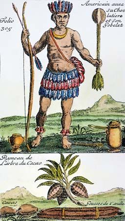 Aztec man with containers of chocolate -- Kids Encyclopedia ... Aztec Chocolate, History Of Chocolate, Aztec Empire, Aztec Ruins, Cocoa Drink, Grey Alien, Aztec Culture, Animal Agriculture, Bitter Chocolate