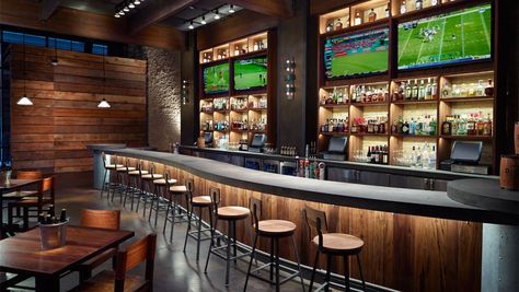 Barlines Bar, located in the Omni Nashville, is a great spot to grab a drink, watch the game, or catch some live music. Nashville Hotels Downtown, Sport Bar Design, Pub Interior Design, Nashville Hotels, Nashville Restaurants, Sport Bar, Pub Interior, Pub Design, Bar Interior Design