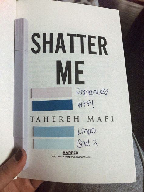 #bookstagram #bookannotations #shatterme #taherehmafi #yabooks #dystopian #youngadultfantasy #annotation #bookish #goodreads Shatter Me Annotation Guide, Annotating Shatter Me, Shatter Me Annotation Book 1, Shatter Me Annotation, Annotating Tips, Annotation Doodles, Reading Annotations, Annotation Key, Book Annotation Key