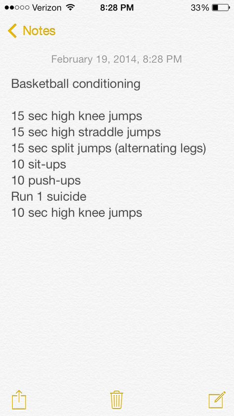 Basketball conditioning...great cardio. Repeat 3 times with 1.5 minute intervals for best results! Basketball Workouts Conditioning, Basketball Conditioning, Basketball Workouts Training, Vertical Jump Training, Basketball Motivation, Basketball Tricks, Basketball Practice, Basketball Tips, Basketball Workouts