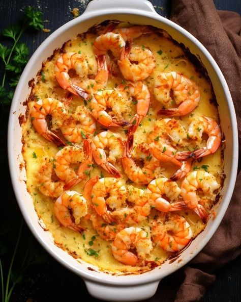 This Magic Baked Shrimp turned out amazing! Everyone couldn't stop talking about the sauce! Peal And Eat Shrimp, Colossal Shrimp, Baked Shrimp Recipes, Basting Sauce, Citrus Vinaigrette, Baked Shrimp, Lemon Butter Sauce, Creamy Mashed Potatoes, Thanksgiving Menu