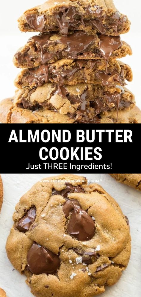 Almond Butter Powder Recipes, Powdered Almond Butter Recipes, Things To Eat With Almond Butter, What To Do With Almond Butter, Almond Butter Ideas, 3 Ingredient Almond Cookies, Chewy Almond Flour Cookies, Healthy Butter Cookies, Keto Butter Cookies Almond Flour