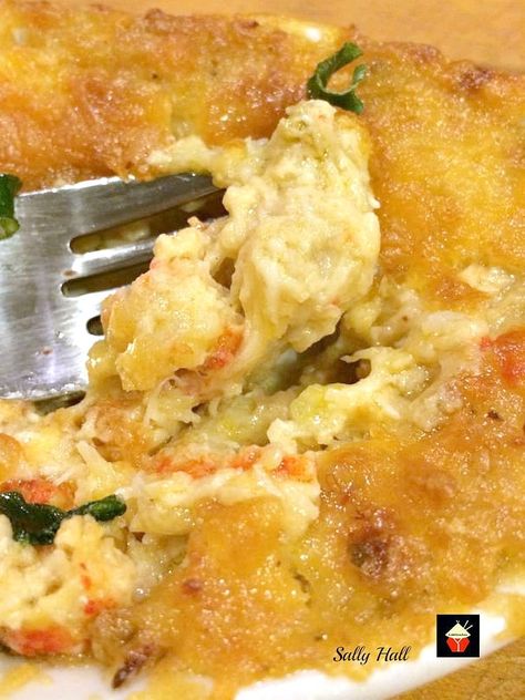 Crab Meat Au Gratin, Au Gratin Recipes, Crab Dishes, Creole Cooking, Cajun Dishes, Cajun Creole Recipes, Seafood Entrees, Yummy Seafood, Cajun Cooking