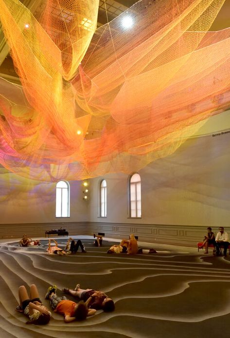 Dreamscapes Art, Janet Echelman, Installation Architecture, Diy Moss, Fabric Installation, Environmental Design, Light Installation, Stage Design, Bath Mats