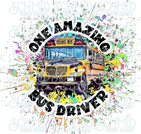 School Bus Design, Softball Backgrounds, Bus Safety, Bus Driver Appreciation, Bus Design, Bus Driver Gifts, School Bus Driver, Glitter Pens, Bus Driver