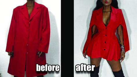 Blazer Thrift Flip, Clothes Flip, Upcycle Wardrobe, Thrift Dress, Thrifted Transformation, Transform Clothes, Thrift Flip Clothes, Ropa Upcycling, Flip Ideas