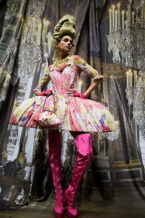 Rococo Aesthetic Fashion, Avant Apocalypse, Moschino 2020, Kaleidoscope Fashion, Magic Creatures, Revelation 4, Rococo Fashion, Lady Macbeth, Stella Maxwell