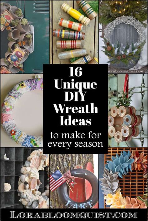 Unique Wreath Ideas, January Wreath Ideas, Wreath Diy Ideas, Diy Wreath Ideas, Origami Wreath, Homemade Wreath, Paper Origami Flowers, Diy Floral Wreath, Unique Wreath