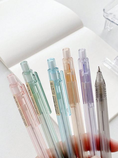 1pc 0.5mm Jelly Color Semi-Transparent Mechanical Pencil Multicolor    PP     Writing & Correction Supplies, size features are:Bust: ,Length: ,Sleeve Length: Kawaii Mechanical Pencils, Kawaii School Supplies Kawaii Pen Shop, Cute Led Pencils, Led Pencils Aesthetic, Cute Pens And Pencils, Cute Pencils For School, Cool Mechanical Pencils, Asthetic Stationary Items, School Supplies Pens & Pencils