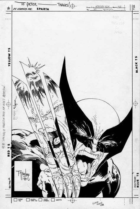 Incredible Hulk #340, vs Wolverine, Art: Todd McFarlane Cover Comic, Comic Book Drawing, Wolverine Art, Todd Mcfarlane, Comic Book Panels, Book Artwork, Comic Book Artwork, Marvel Comics Art, Random Art