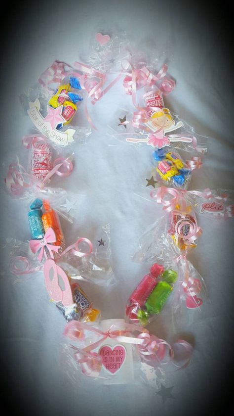 Ballet/ Dance/ Candy Lei/ Recital/ Show/ Ballerina/ Necklace Candy Lei, Ballerina Necklace, Dance Gifts, Dance Recital, Dance Moms, Birthday Party Themes, Ballet Dance, Lei, Party Themes