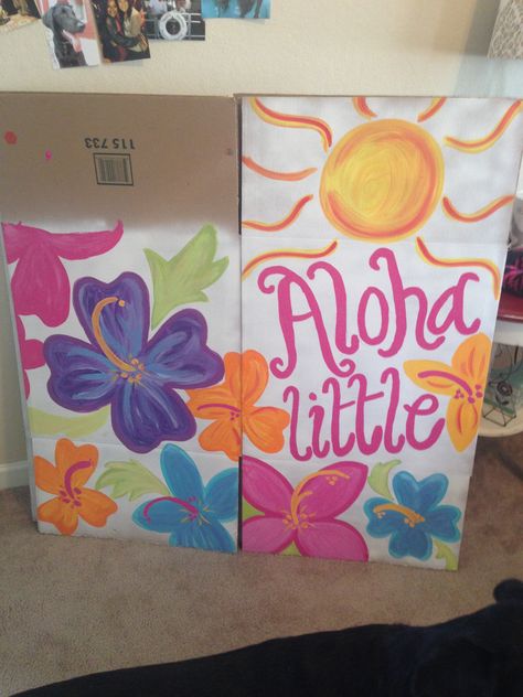 Big Sis Lil Sis Reveal Ideas Poster, Big Little Box Reveal Ideas, Big And Little Reveal Ideas Cheer, Sister Reveal Ideas, Sorority Reveal Boxes, Big Sis Lil Sis Reveal Ideas, Big Little Box Reveal, Big Little Themes Reveal, Big And Little Reveal Ideas