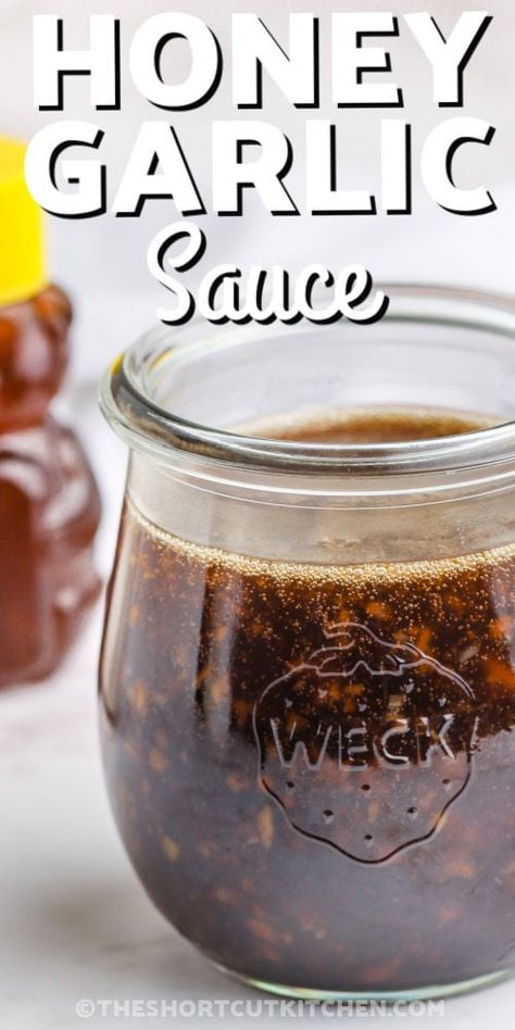 Garlic Sauce For Chicken, Honey And Garlic, Garlic Sauce Recipe, Homemade Sauce Recipes, Honey And Soy Sauce, Honey Garlic Sauce, Asian Sauce, Honey Sauce, Honey Soy