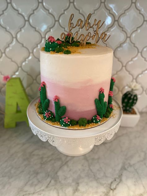 Desert Theme Birthday Cake, Cactus Birthday Cake, Cactus Smash Cake, Desert Cake Theme, One Prickly Pair Smash Cake, Fiesta Cactus Cake, Cactus Cakes Birthday, Cactus Cake Ideas, Birthday Cake Cactus