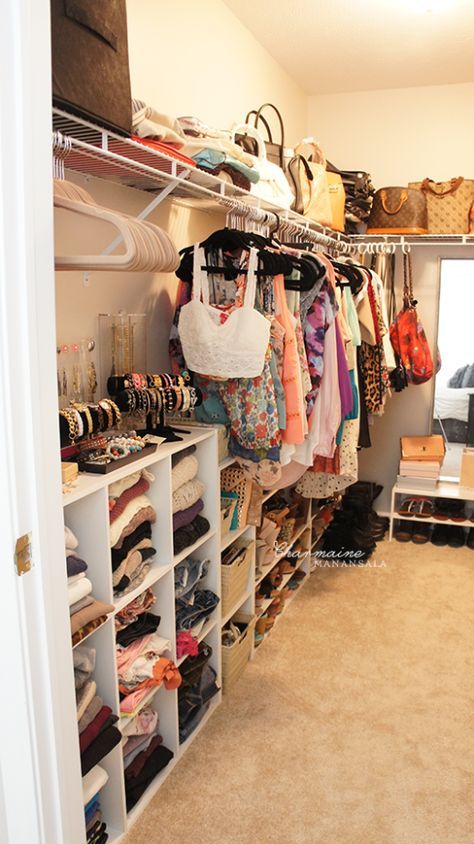 Closet Tour Bedroom Closet Organization, Zimmer Diy, Dressing Room Ideas, Closet Vanity, Closet Tour, Organization Closet, Closet Organization Diy, Dresser Organization, Closet Decor