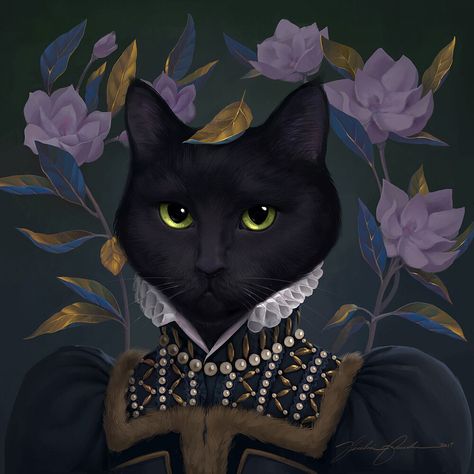 Royal Pet Portrait, Portrait Unique, Royal Theme, Dog Owner Gift, Dog Memorial Gift, Animal Painting, Personalized Artwork, Cat Costumes, Gifts For Dog Owners