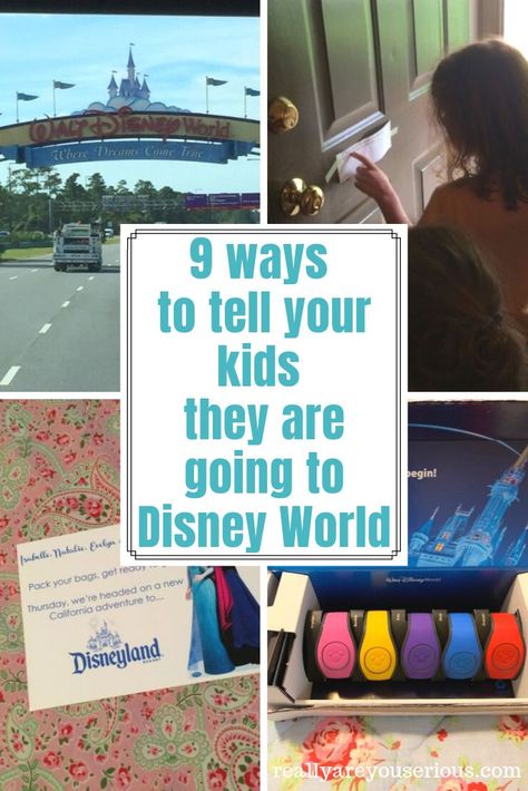 Surprise We’re Going To Disney World, Disney Vacation Surprise Reveal, You’re Going To Disney Surprise, Disney World Christmas Gift Surprise, Surprise Disney Trip Ideas, Disneyland Trip Reveal Ideas, Disneyland Surprise Reveal, How To Tell Your Kids About Disney Trip, We Are Going To Disney Surprise