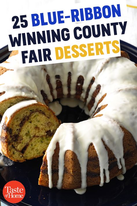 25 Blue-Ribbon Winning County Fair Desserts Fair Desserts, Award Winning Desserts, Layered Pumpkin Cheesecake, Waffle Cone Recipe, Bake Off Recipes, Blue Ribbon Recipes, Baking Contest, State Fair Food, Macaroon Recipes