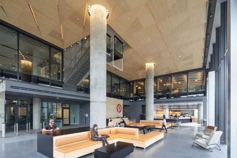 Pinterest Headquarters, Social Media Company, Concrete Structure, Wood Ceilings, Best Interior Design, In Law Suite, Residential Interior, Architecture Project, Architect Design