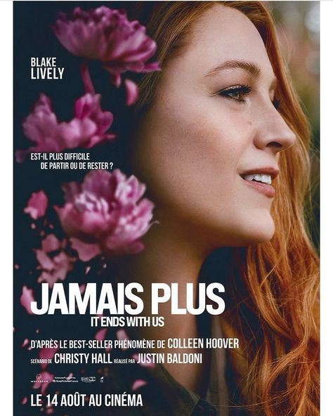 L’affiche française du film « Jamais Plus » a été dévoilée et en plus vous noterez que la date a changé puisqu’il sortira le 14 août au cinéma ! 🩷 #JamaisPlusLeFilm ©️2023 CTMG, Inc. All Rights Reserved. #hugonewromance #colleenhoover #bookstagram #booktok #livrestagram Jamais Plus, Installer Movie, French Films To Watch, Best French Films, Romantic Drama Film, Justin Baldoni, Jenny Slate, Paris Je T'aime Movie, Beau Film