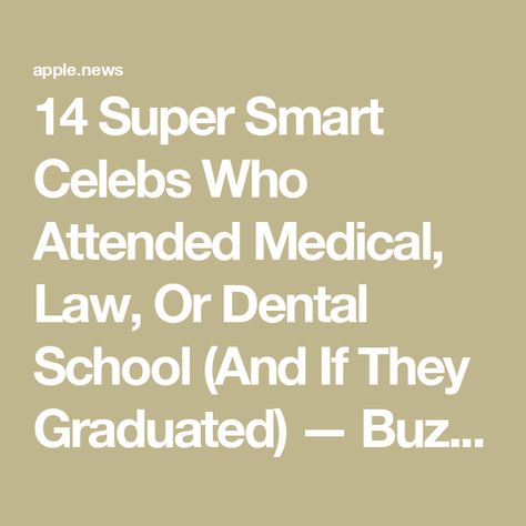 14 Super Smart Celebs Who Attended Medical, Law, Or Dental School (And If They Graduated) — BuzzFeed Thurgood Marshall School Of Law, Law Degree, Bridgit Mendler, Harvard Law, Dental School, Disney Channel Stars, Medical