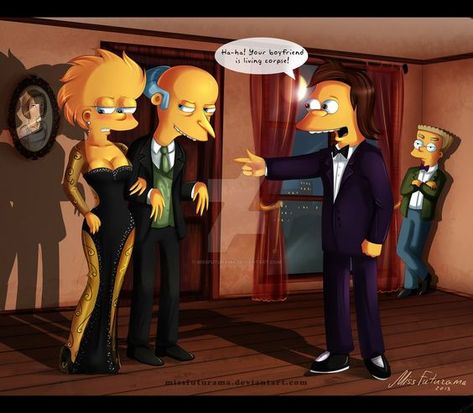 The Simpsons Fanart, Waylon Smithers, Sorry For Him, Bart And Lisa Simpson, Nelson Muntz, Montgomery Burns, Simpsons Funny, She Changed, Simpsons Art