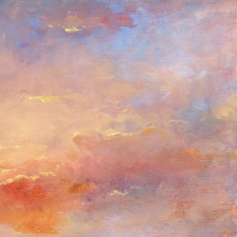 'Sunset, San Francisco Bay' by Victor Papkov, Impressionist Seascape, Russian American -  #American #Bay #Francisco #Impressionist #Papkov #Russian #San #seascape #Sunset #VICTOR Clouds At Sunset Painting, Geometric Sunset Painting, Soft Sunset Painting, Serene Abstract Art, Romanticism Art Landscape, Pink Impressionist Art, Sky Painting Sunset, Sun Paintings On Canvas, Dreamy Sunset Aesthetic