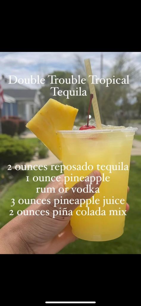 Ex Themed Drinks, Patron Mixed Drinks Recipes, Strong Alcoholic Drinks That Taste Good, Don Julio Mixed Drinks, Mixed Drinks Tequila, Mixed Drinks Alcoholic Tequila, Don Julio Reposado Drinks Recipes, Mix Drink With Hennessy, Tito’s Mixed Drinks