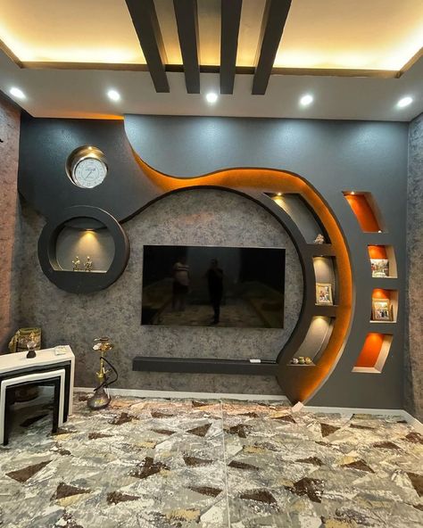 Tv Kastenwanden, Wall Unit Designs, New Ceiling Design, Pvc Ceiling Design, Tv Cabinet Design, Modern Tv Wall, Wall Tv Unit Design, House Ceiling Design, Interior Design Your Home