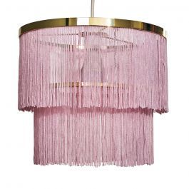 Charleston Brass Pendant Shade with Tassels | Iconic Lights Big Lamp, Brass Ceiling, Pendant Shade, Ceiling Shades, Pendant Light Shades, Pink Tassel, Flush Ceiling Lights, Brass Pendant, Metal Pendant