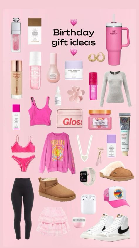 @ugg @drunkelephant @soljaneiroshop What To Get A 12 Yr Girl For Birthday, Preppy Birthday Gifts, Girly Christmas Gifts, Wishlist Ideas, Preppy Gifts, Preppy Inspiration, Cool Gifts For Teens, Cute Birthday Ideas, Cute Gifts For Friends