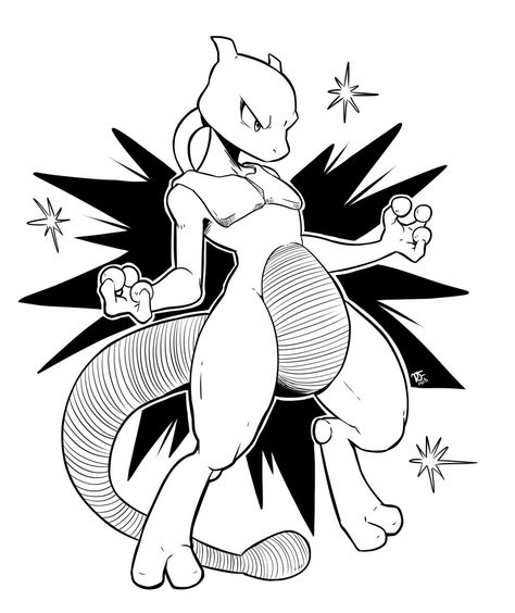 Russ on Twitter: "Day 9 - Mewtwo #Inktober2018 #SuperSmashBrosUltimate… " Mewtwo Drawing, Mewtwo Tattoo, Mewtwo Art, Mewtwo Pokemon, Evolution Pokemon, Mew Pokemon, Pokemon Drawing, Madara Susanoo, Pokemon Painting