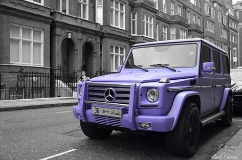 Mercedes Jeep, Purple Cars, Mercedes Auto, Mercedes G Wagon, Dream Cars Mercedes, Purple Car, مرسيدس بنز, Honda Crx, Mercedes Benz G Class