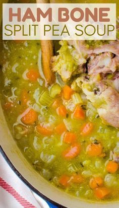 Ham Bone Split Pea Soup, Pea Soup Crockpot, Split Pea Ham Soup, Split Pea And Ham Soup, Split Pea Soup Crockpot, Ham Bone Soup, Pea Soup Recipe, Split Pea Soup Recipe, Pea And Ham Soup