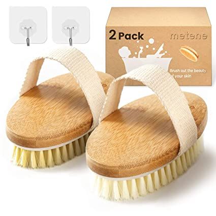 Amazon.com : Dry Brush, 2 Pack Dry Brushing Body Brush with Soft and Stiff Natural Bristles, Metene Body Exfoliating Scrub Brush for Cellulite and Lymphatic, Improve Your Circulation, Dry Body Brush for Massage : Beauty Body Exfoliating Scrub, Dry Brushing Skin, Body Exfoliating, Dry Skin Body, Dry Body Brushing, Exfoliating Brush, Skin Brushing, Skin Cleansing, Body Brush