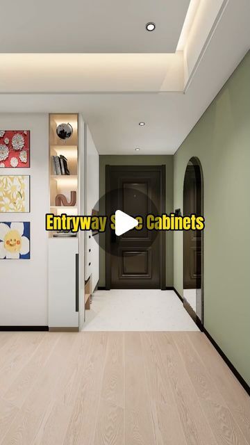 Entryway Cabinet Storage, Shoe Cabinet Design Modern, Show Cabinet Entryway, Entrance Cabinet Design, Foyer Storage Ideas Entryway, Shoe Closet Entryway, Shoe Organization Entryway, Shoes Cabinet Design Entrance Entryway, Shoe Cabinet Entryway Modern