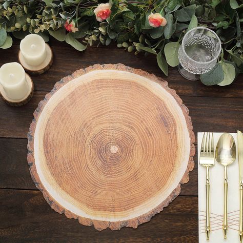 Disposable Serving Trays, Wood Plate Chargers, Wood Chargers, Fancy Table, Elegant Plates, Rustic Plates, Paper Table, Wood Plate, Paper Place