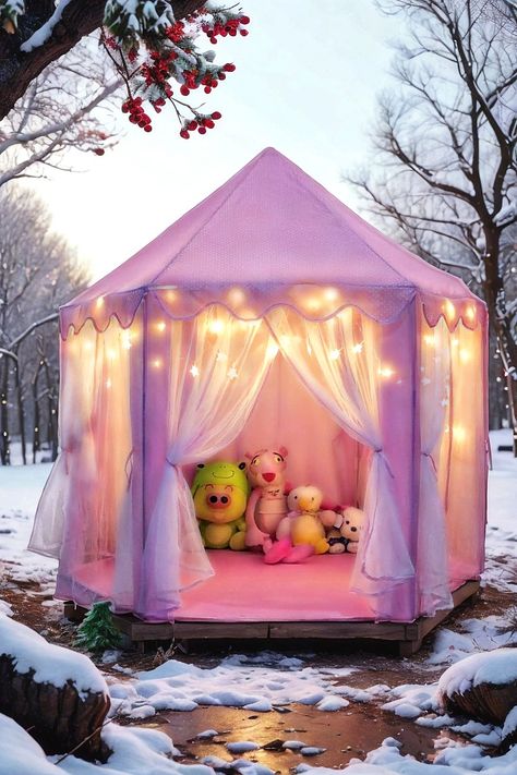 ORIAN Princess Castle Playhouse Tent for Girls with LED Star Lights â€?Indoor & Outdoor Large Kids Play Tent for Imaginative Games â€?ASTM Certified, 230 Polyester Taffeta. Pink 55"x53". Playhouse Tent, Castle Playhouse, Led Star Lights, Play Tents, Star Lights, Kids Play Tent, Princess Castle, Play Tent, Kids Play