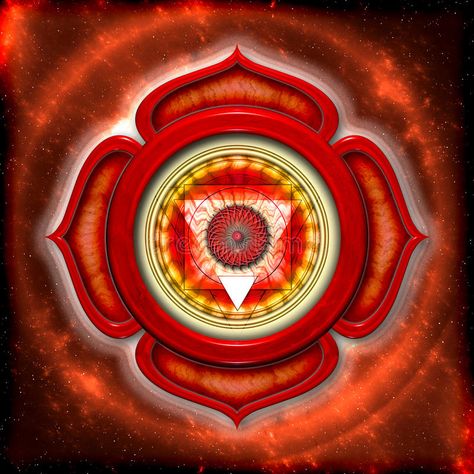 The Root Chakra. Illustration of a chakra mandala , #Ad, #Chakra, #Root, #Illustration, #mandala, #chakra #ad Red Chakra, Art Chakra, Chakra Meanings, Muladhara Chakra, Chakra Heilung, Root Chakra Healing, Chakra Activation, Chakra Symbols, Chakra Art