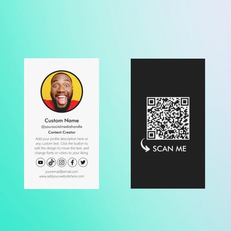 Content Creator Business Card, Tiktok Business, Effective Ads, Book Crafts Diy, Create Ads, Ideal Customer, Media Icon, Business Cards Creative, Business Advertising